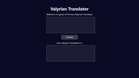 valyrian translator with sound.